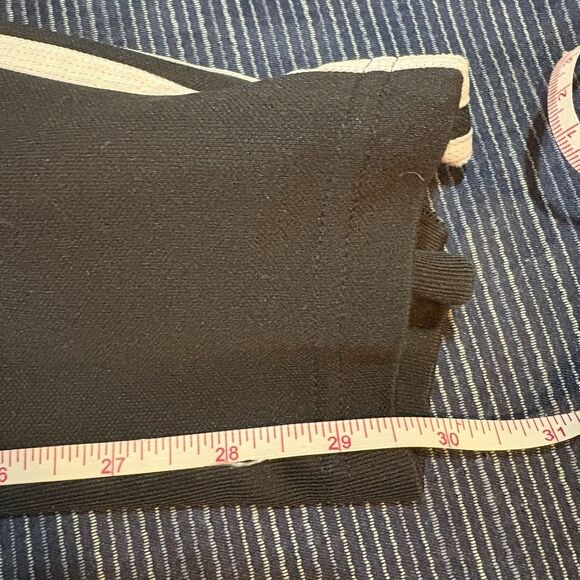 Adidas Joggers Mens M Black White Striped Athletic Pants Track Athleisure Sport - Picture 6 of 7